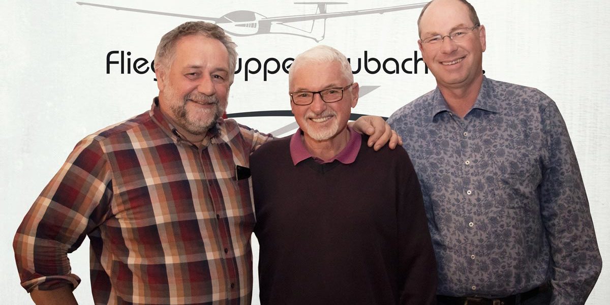 Almabtrieb 2019 der Fliegergruppe Heubach mit den Jubilaren Helmut Haid und Thorsten Turlach