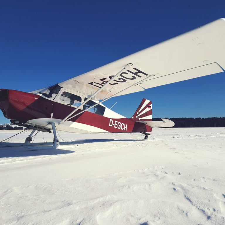 Skifliegen mit der Citabria in Bartholomä