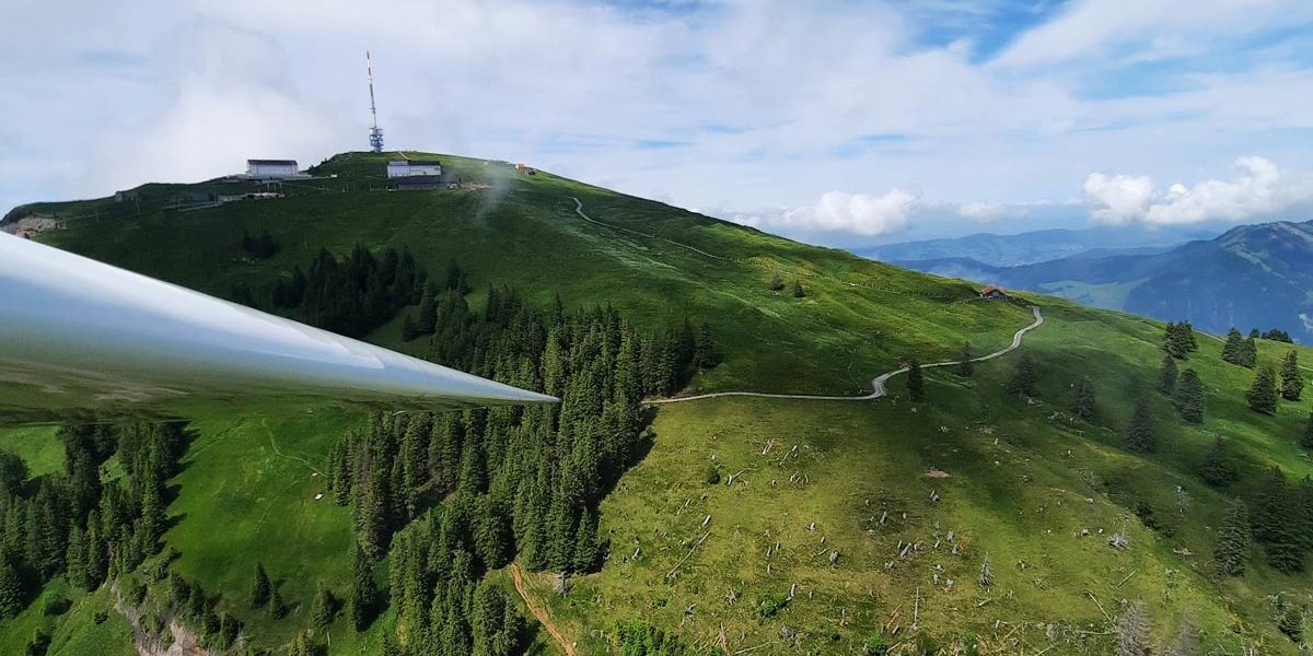 Gummiseilstart von der Rigi