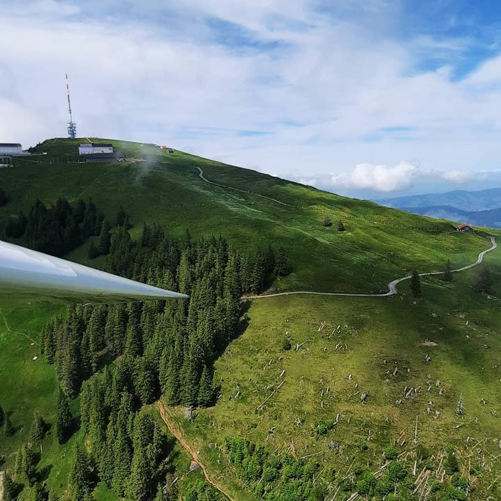 Gummiseilstart von der Rigi