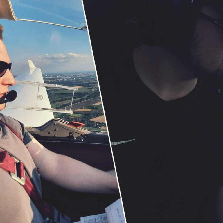 Silas und Niklas im Cockpit