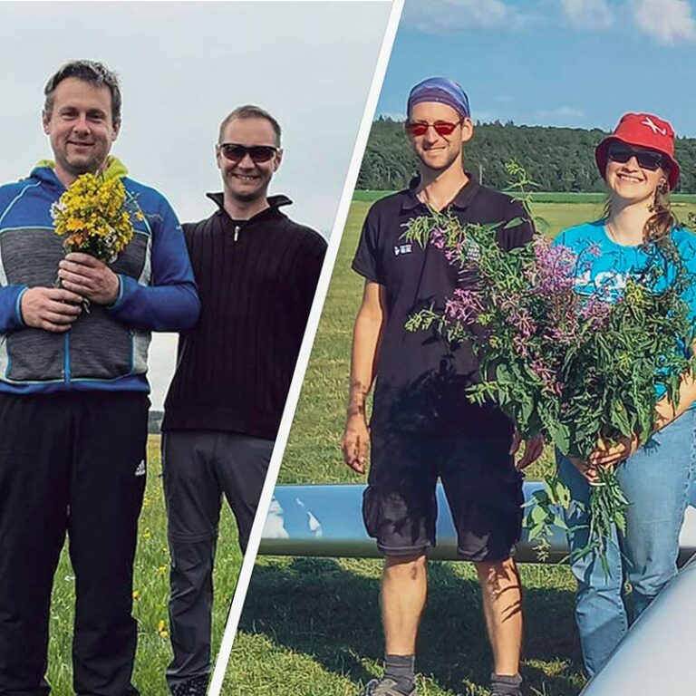 Freiflug Christian und Lucie