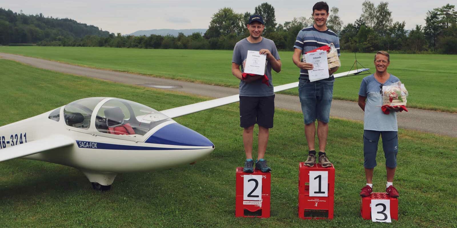 Manuel Höllmann gewinnt die Schweizermeisterschaft im Segelkunstflug 2023 in der Kategorie Sportsman