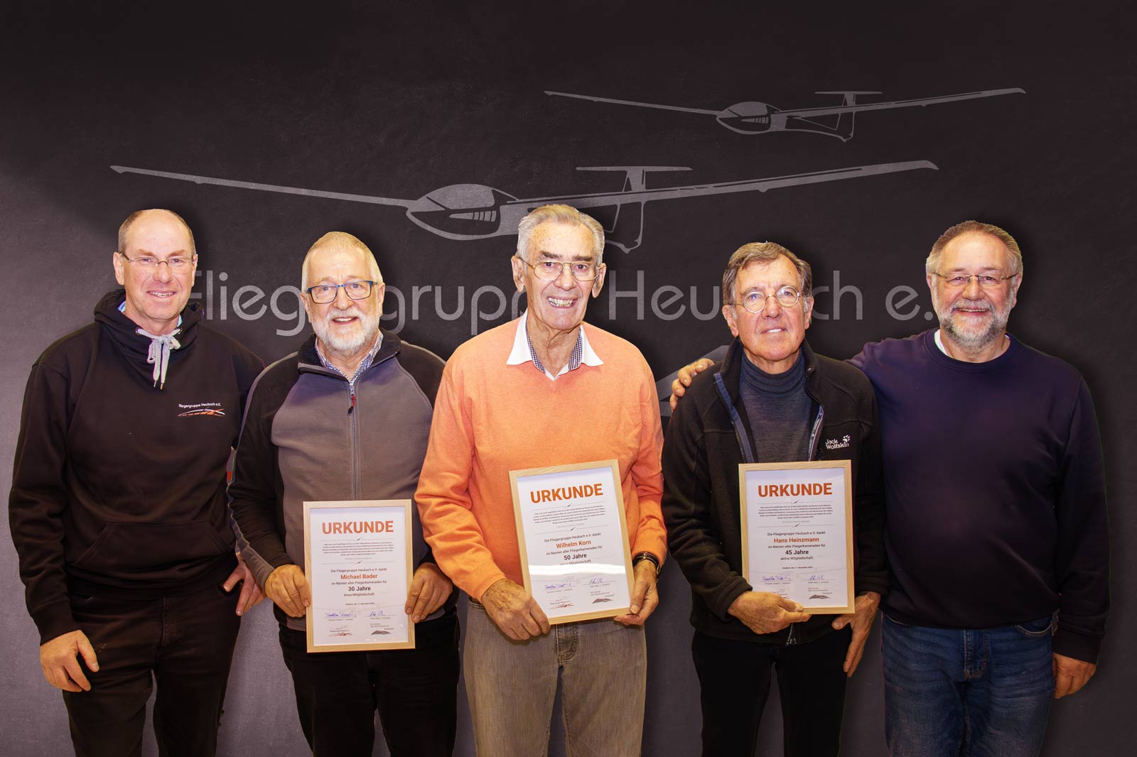 Jubilare beim Almabtrieb 2023