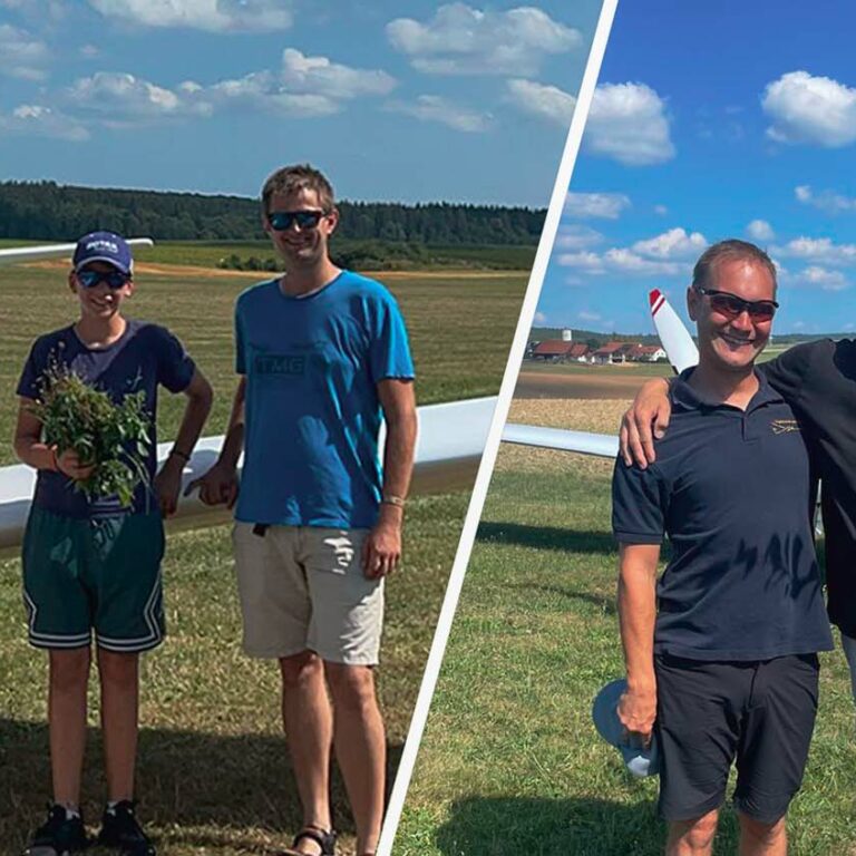 Freiflug von Keonah und Daniel