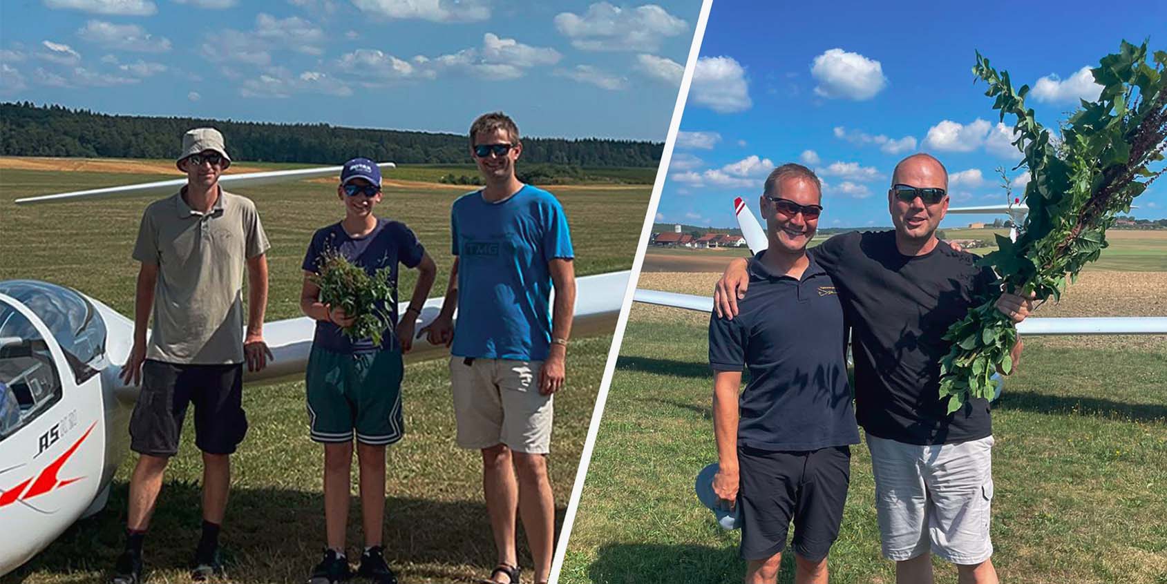 Freiflug von Keonah und Daniel